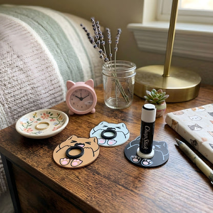 Chonk Cat Lip Balm Stand | Cat Parent Desk Gift
