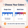 Choose your colors chart for the drip door topper, single color or multi color with up to 4 colors