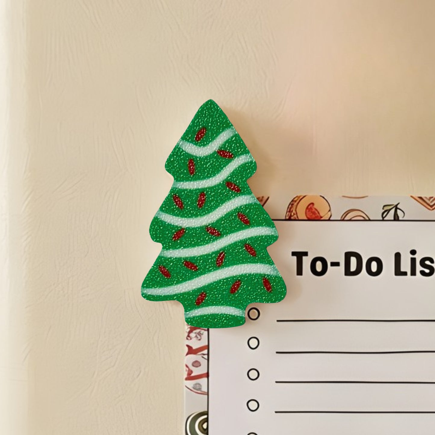 Christmas Tree Fridge Magnets | Holiday Kitchen Decor