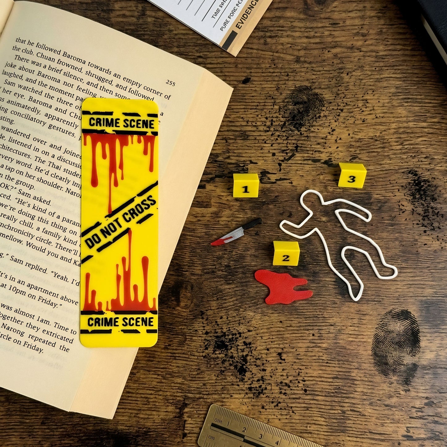 True Crime Bookmark Set | Murder Mystery Reader Gift