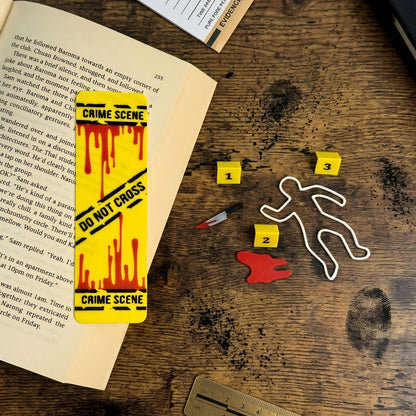 True Crime Bookmark Set | Murder Mystery Reader Gift