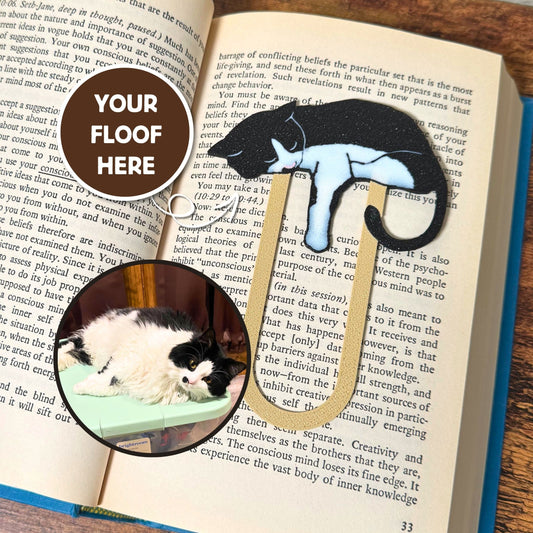 Custom Sleepy Cat Bookmark – The Purrfect Gift for Cat Parents