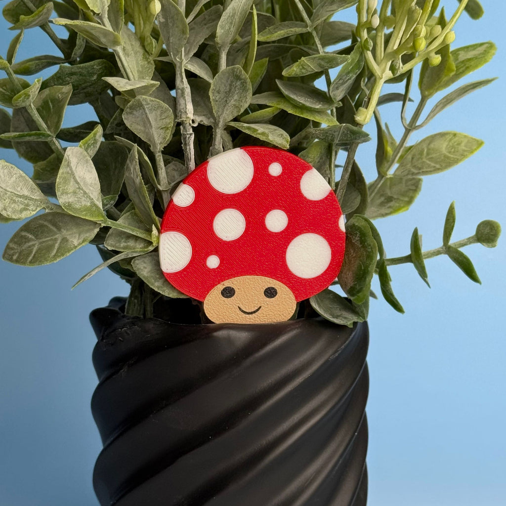 Mushroom Plant Stakes for Houseplants - Plant Decor for the Home & Office