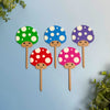 Mushroom Plant Stakes for Houseplants - Plant Decor for the Home & Office