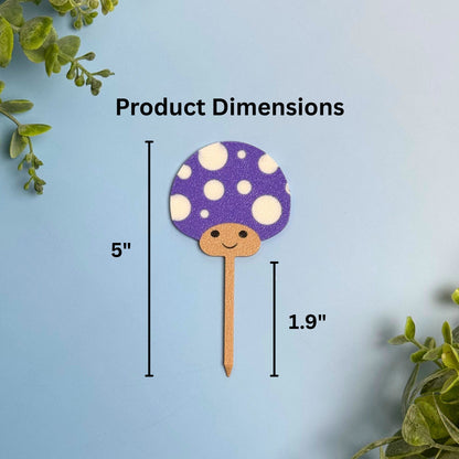 Mushroom Plant Stakes for Houseplants - Plant Decor for the Home & Office
