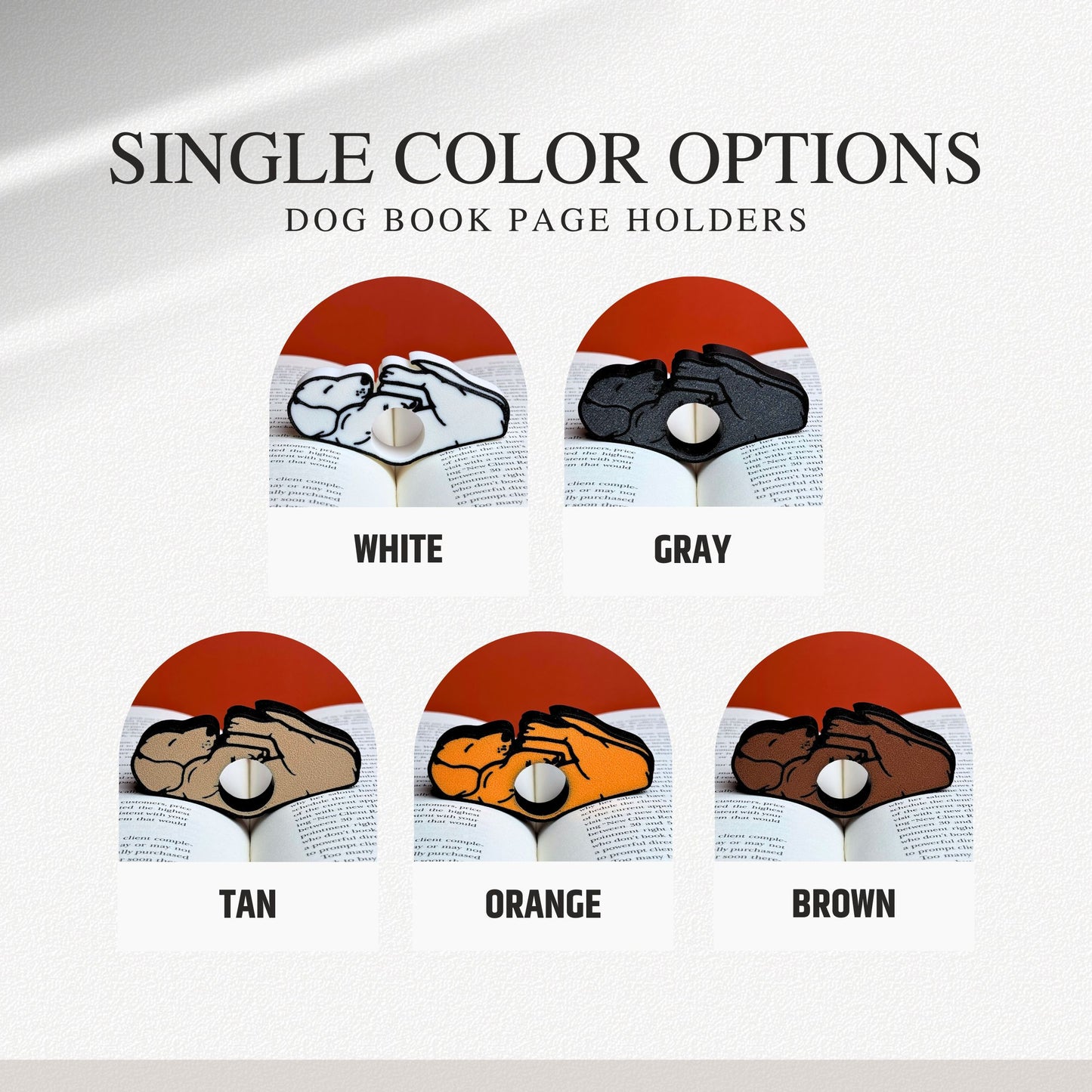 Adorable Dachshund or Beagle Dog Book Page Holder Ring