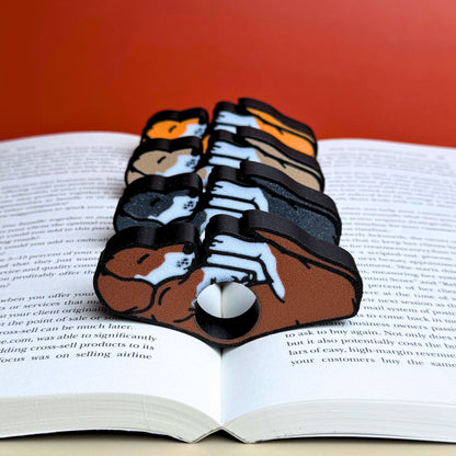 Adorable Dachshund or Beagle Dog Book Page Holder Ring