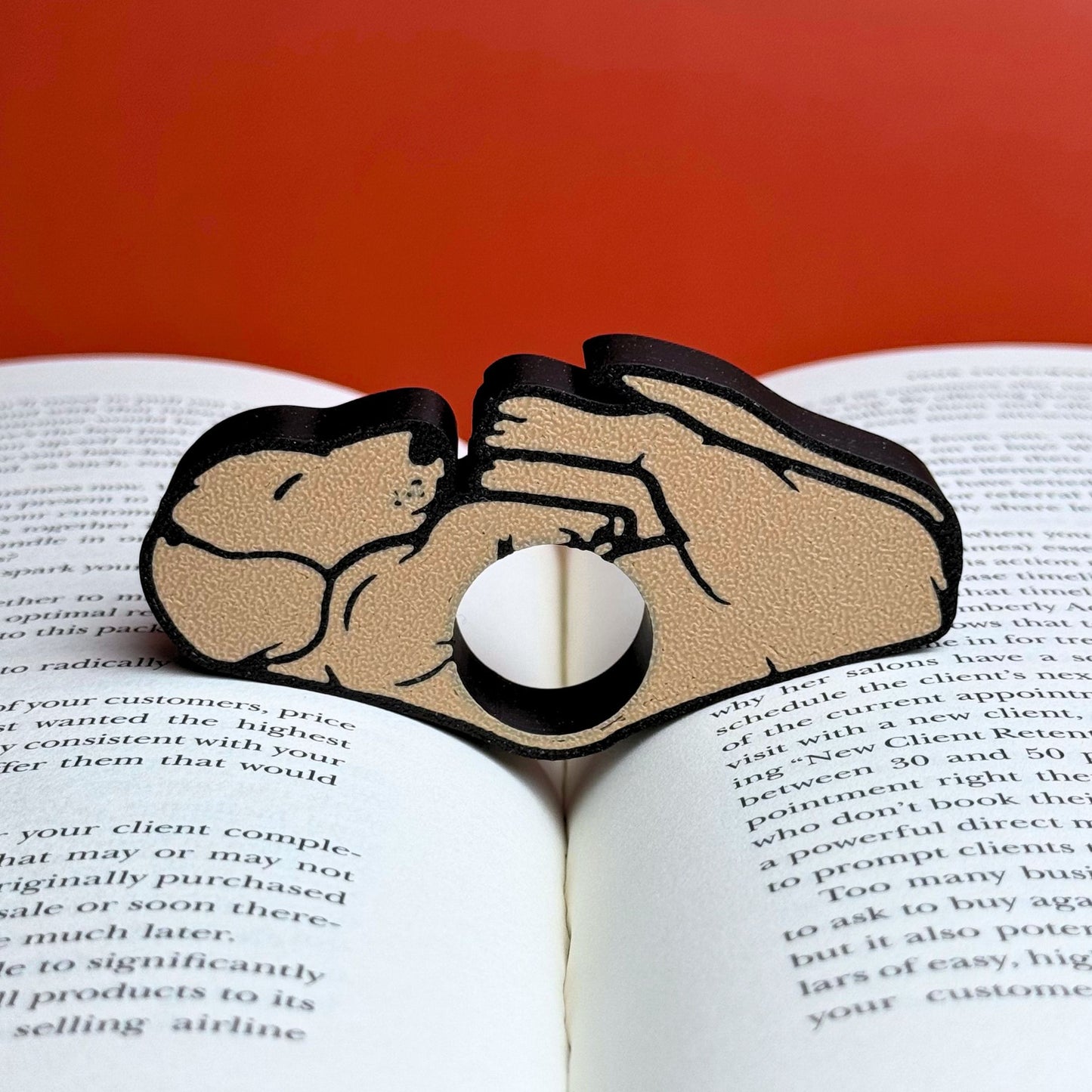 Adorable Dachshund or Beagle Dog Book Page Holder Ring