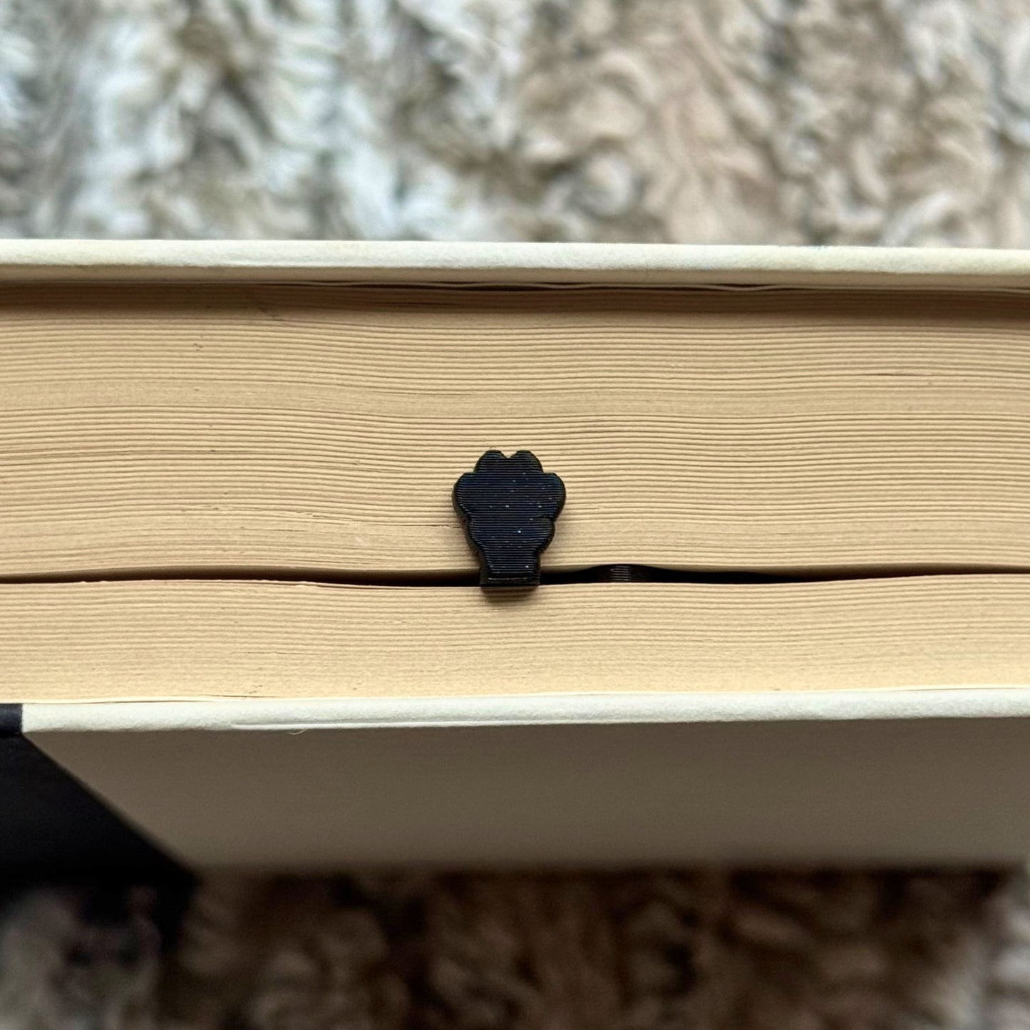 Dog Hanging by Paw Fun Bookmark with Cute Toe Beans