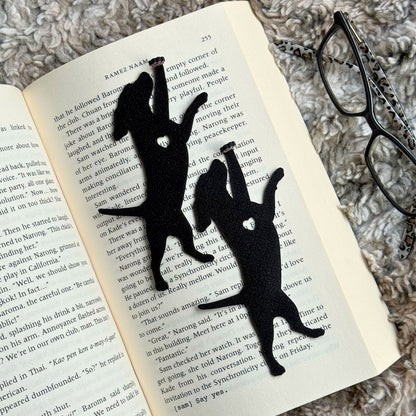 Dog Hanging by Paw Fun Bookmark with Cute Toe Beans