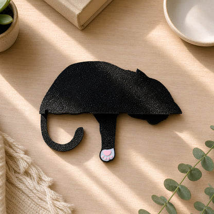 Tuxedo Cat Shelf Pet | Black and White Cat Lover Gift