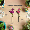 Pink Flamingo Decorative Plant Stakes
