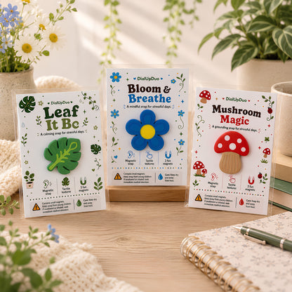 Magnetic Fidget Set | Cute Plant Lover Desk Gift