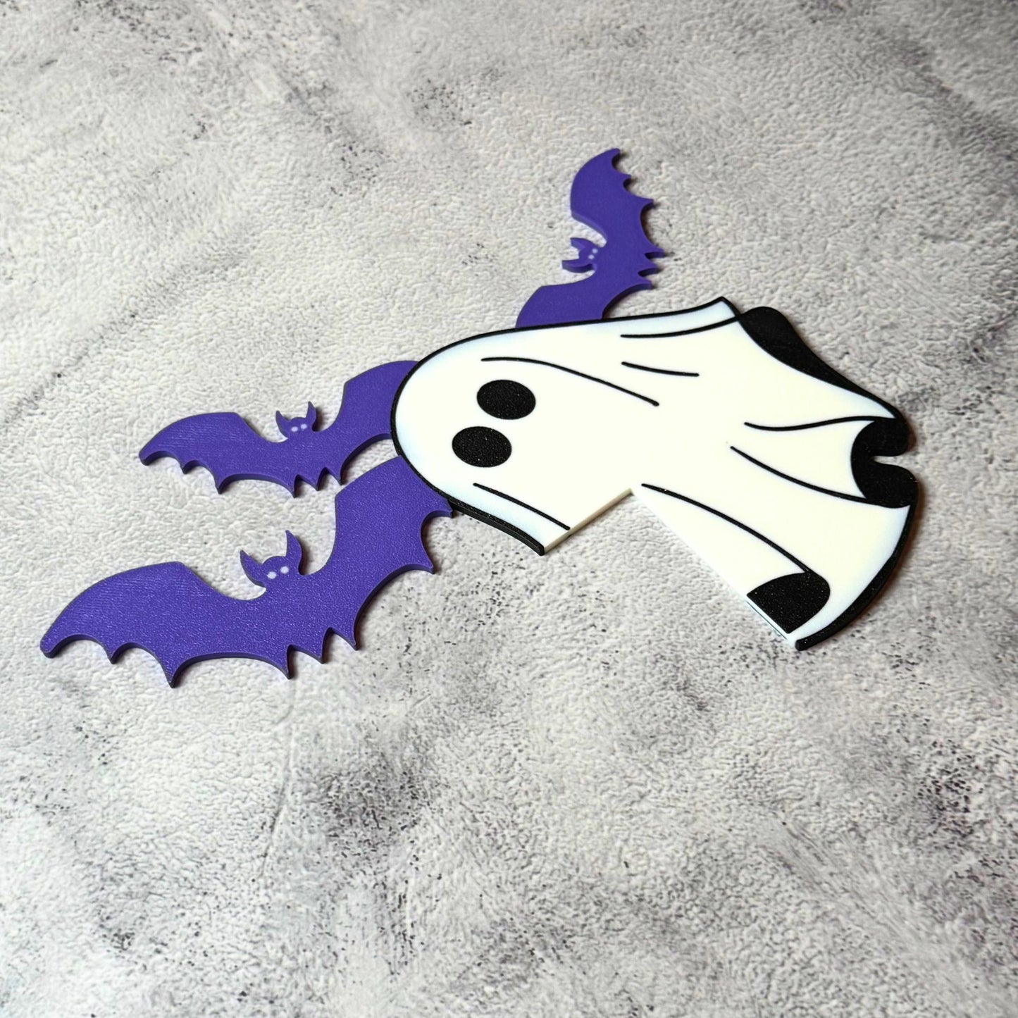Ghost Bat Halloween Door Corner Sign