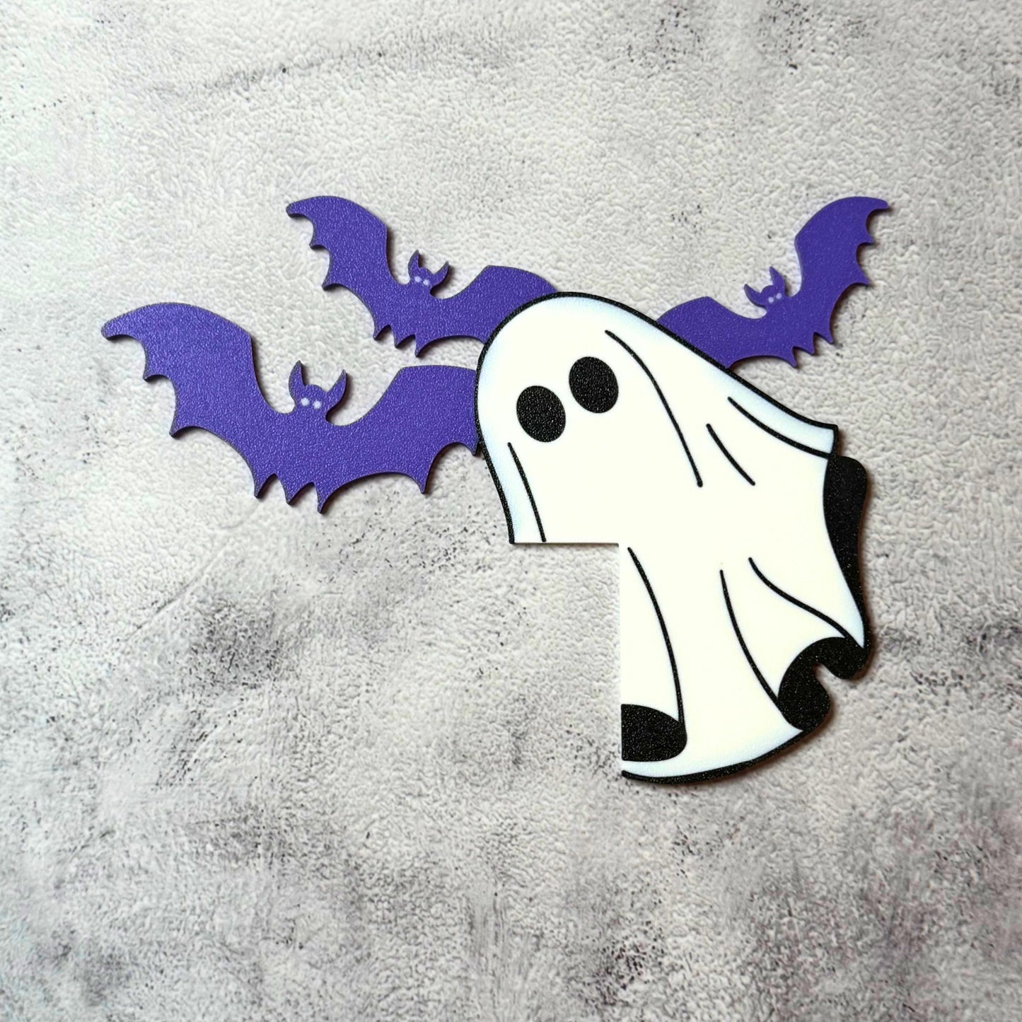 Ghost Bat Halloween Door Corner Sign