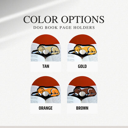 Adorable Golden Retriever Book Page Holder Ring