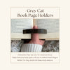 Gray Cat Book Page Holder | Book Lover Gift