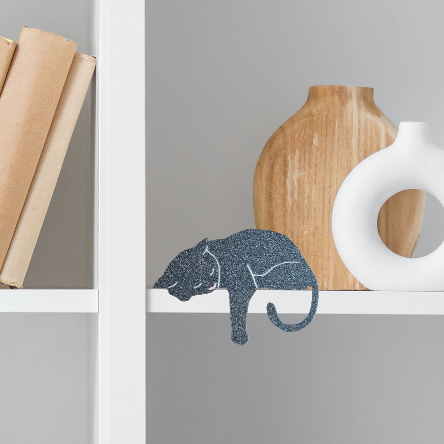 Gray Cat Shelf Pet - Cat Theme Home Decor