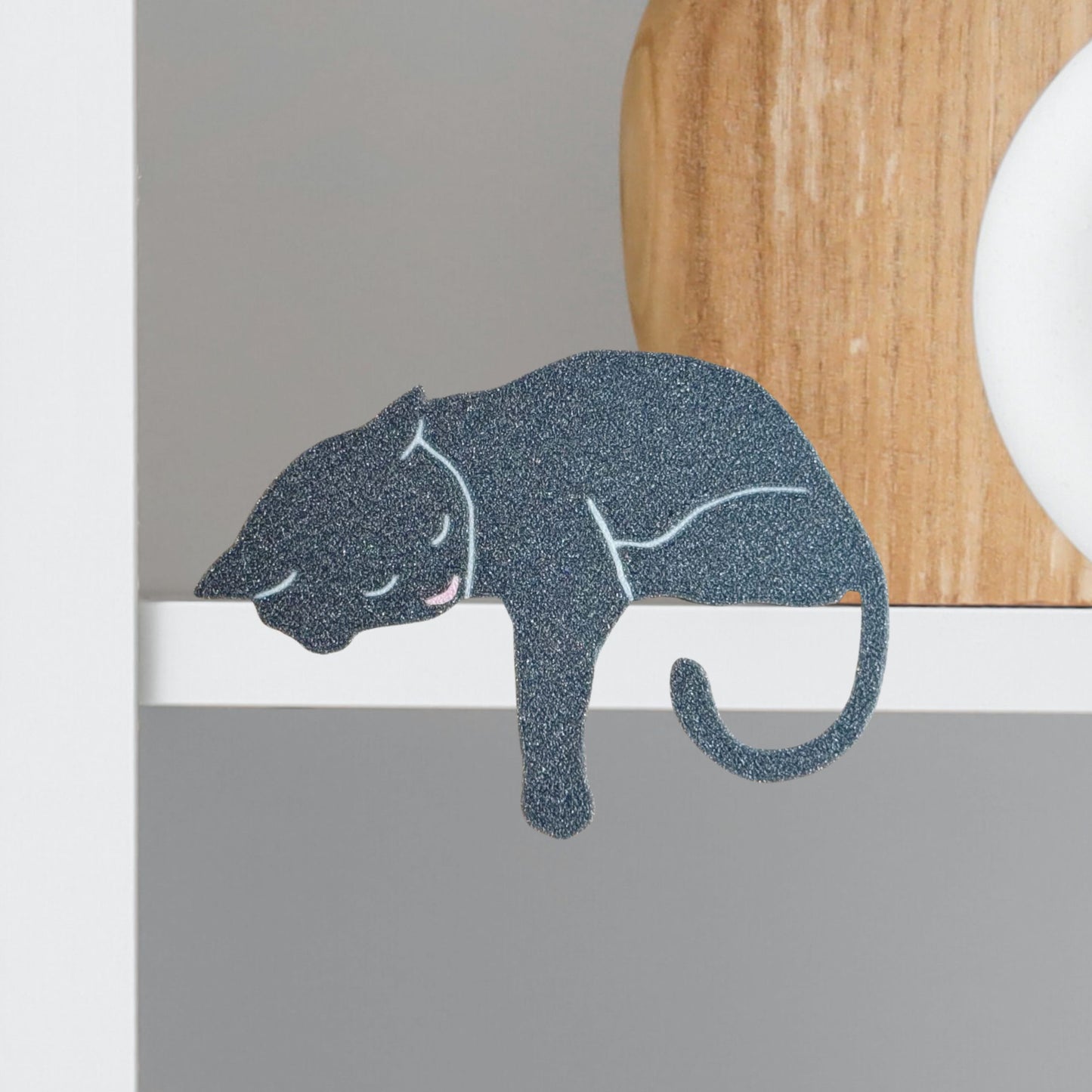 Gray Cat Shelf Pet - Cat Theme Home Decor