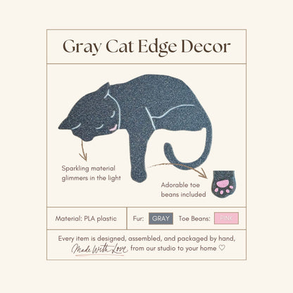 Gray Cat Shelf Pet - Cat Theme Home Decor