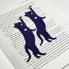 Cat Hanging by Paw Fun Bookmark with Cute Toe Beans