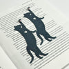 Cat Hanging by Paw Fun Bookmark with Cute Toe Beans