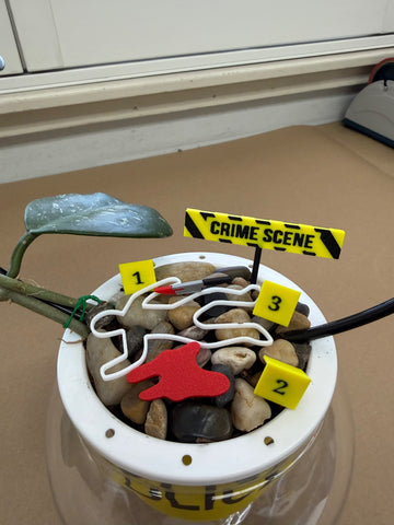 True Crime Plant Stakes | Murder Mystery Fan Indoor Garden Decor Gift customer review photo