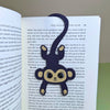 Fun Monkey Hanging from Tail Bookmark - Animal Gift for Readers