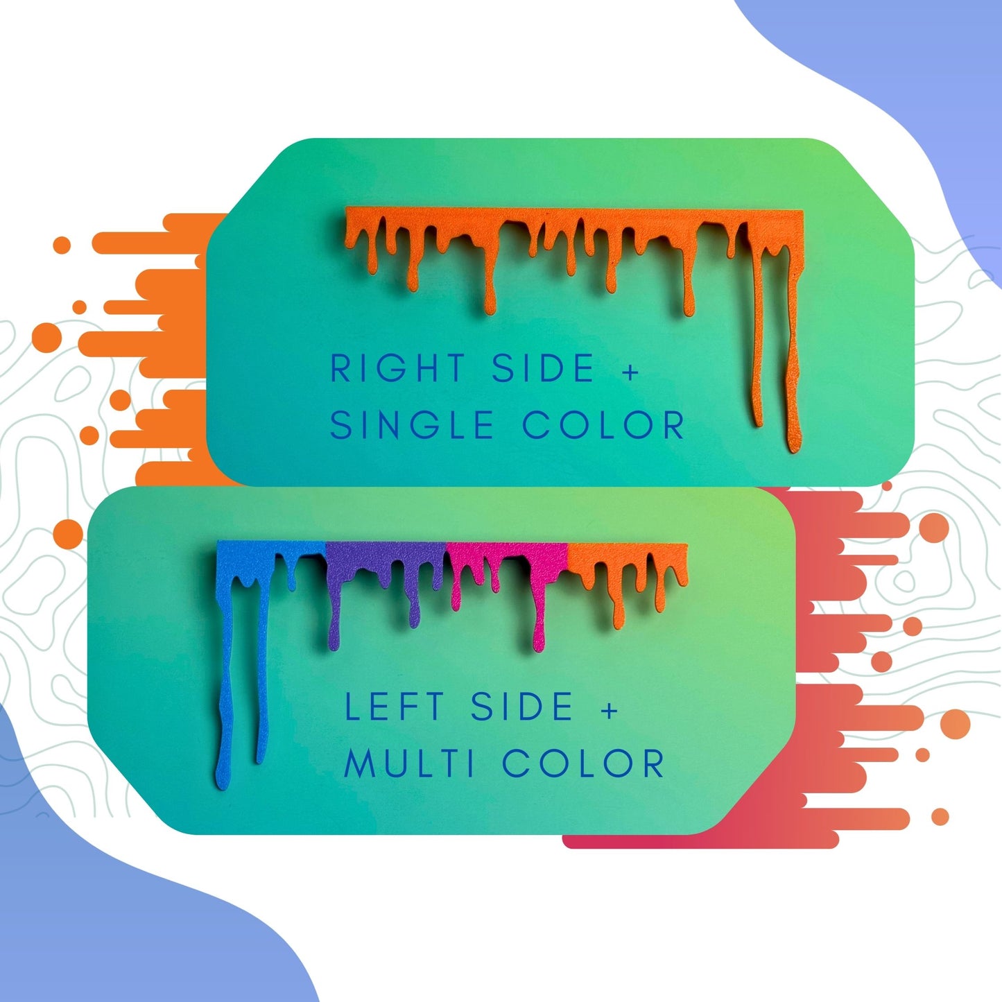 Liquid Paint Dripping Door & Edge Decorations