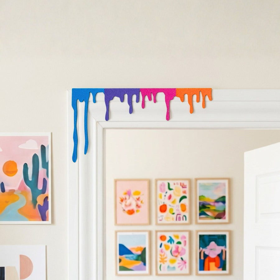 Liquid Paint Dripping Door Topper & Edge Trim