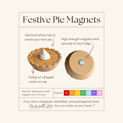 Pie Fridge Magnet Holiday Hosting Gift