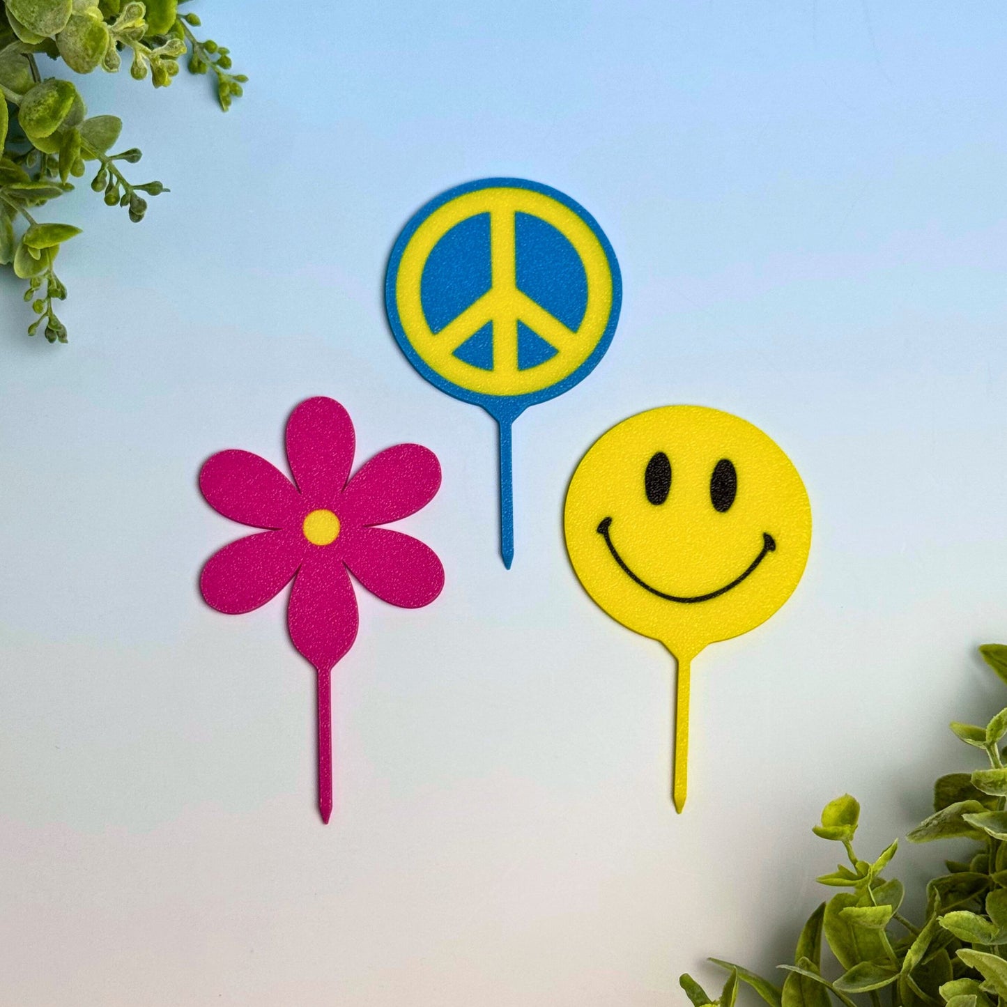 Fun Retro Style Decorative Plant Stakes