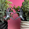 Skeleton Bone Heart Hands Plant Stakes for Houseplants