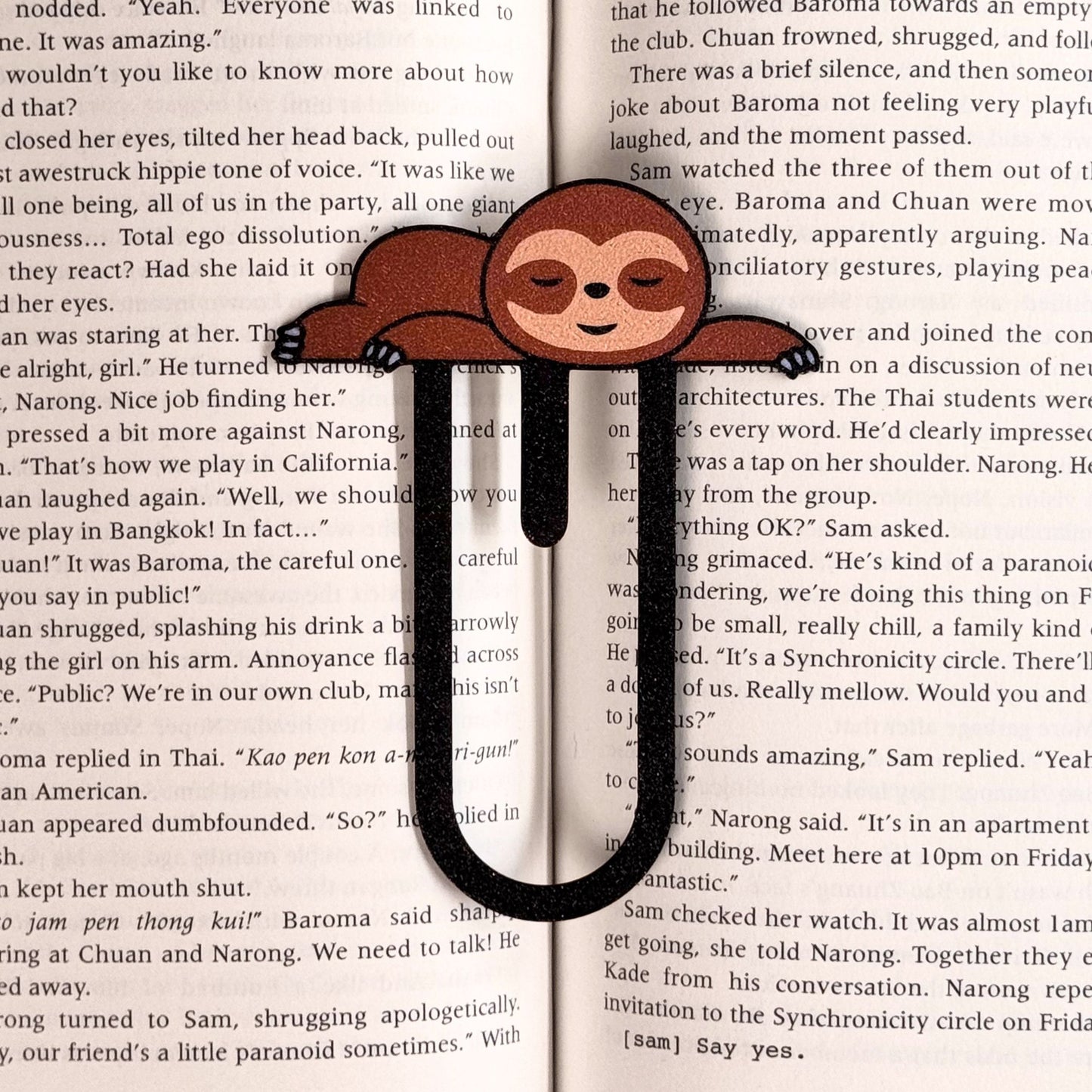 Sleepy Sloth Bookmark | Book Lover Gift