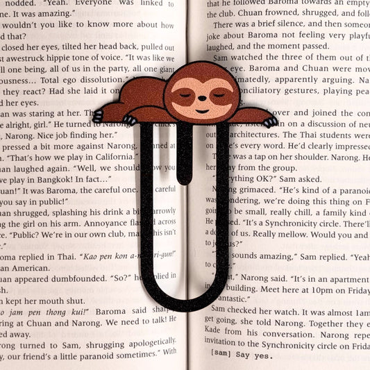 Sleepy Sloth Bookmark | Book Lover Gift