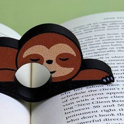 Sleepy Sloth Book Page Holder Ring