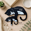 Tuxedo Cat Shelf Pet | Black and White Cat Lover Gift
