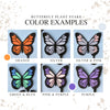 Custom Colorful Butterfly Plant Stake Set of 2 for Houseplants