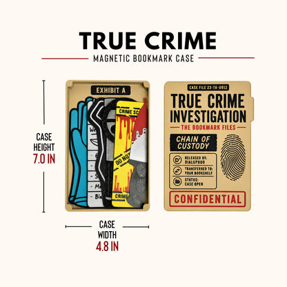 True Crime Bookmark Set | Magnetic Case Reader Gift