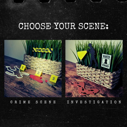 True Crime Scene Sets for Houseplants, Terrariums, & Home Decor