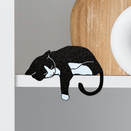 Tuxedo Cat Shelf Pet - Cat Theme Home Decor