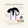 Adorable Black Tuxedo Cat Bookmark - Flexible Paperclip Design