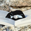 Adorable Tuxedo Cat Book Page Holder Ring