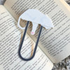 White Cat Bookmark | Sleepy Cat Reader Gift