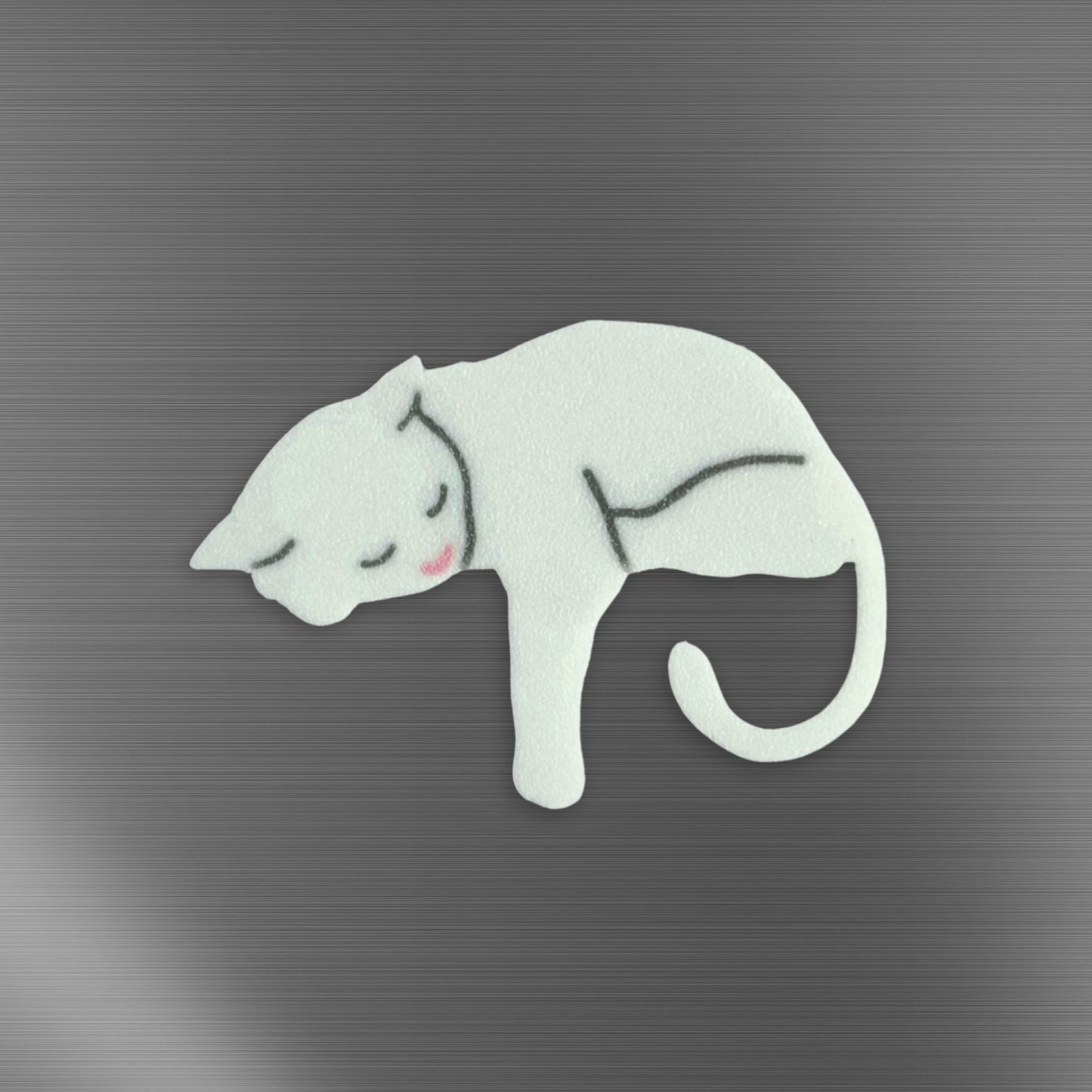 White Cat Fridge Magnets