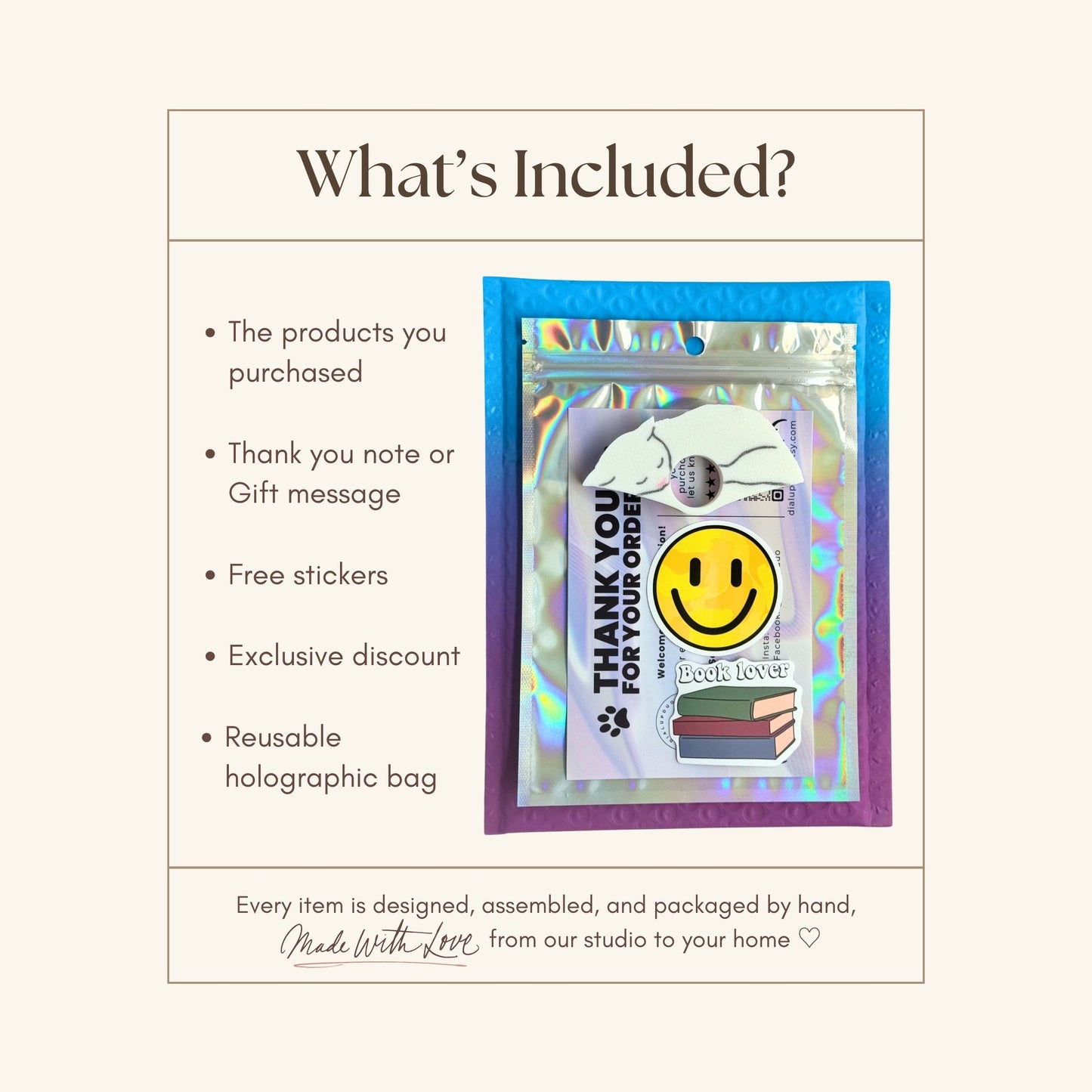 White Cat Book Page Holder Ring