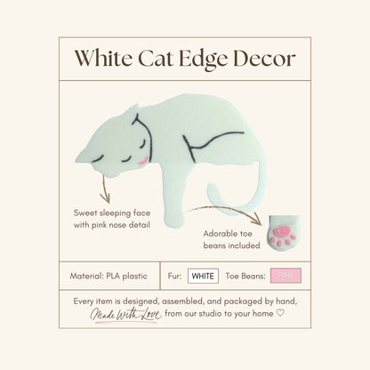 White Cat Shelf Pet - Cat Theme Home Decor