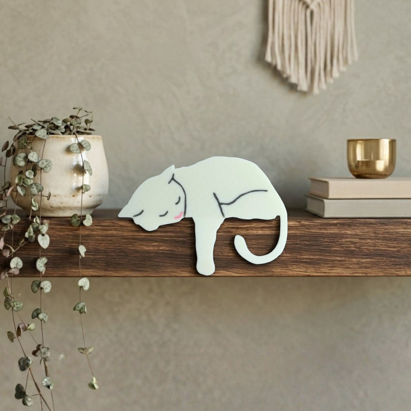 White Cat Shelf Pet | Cat Lover Home Decor