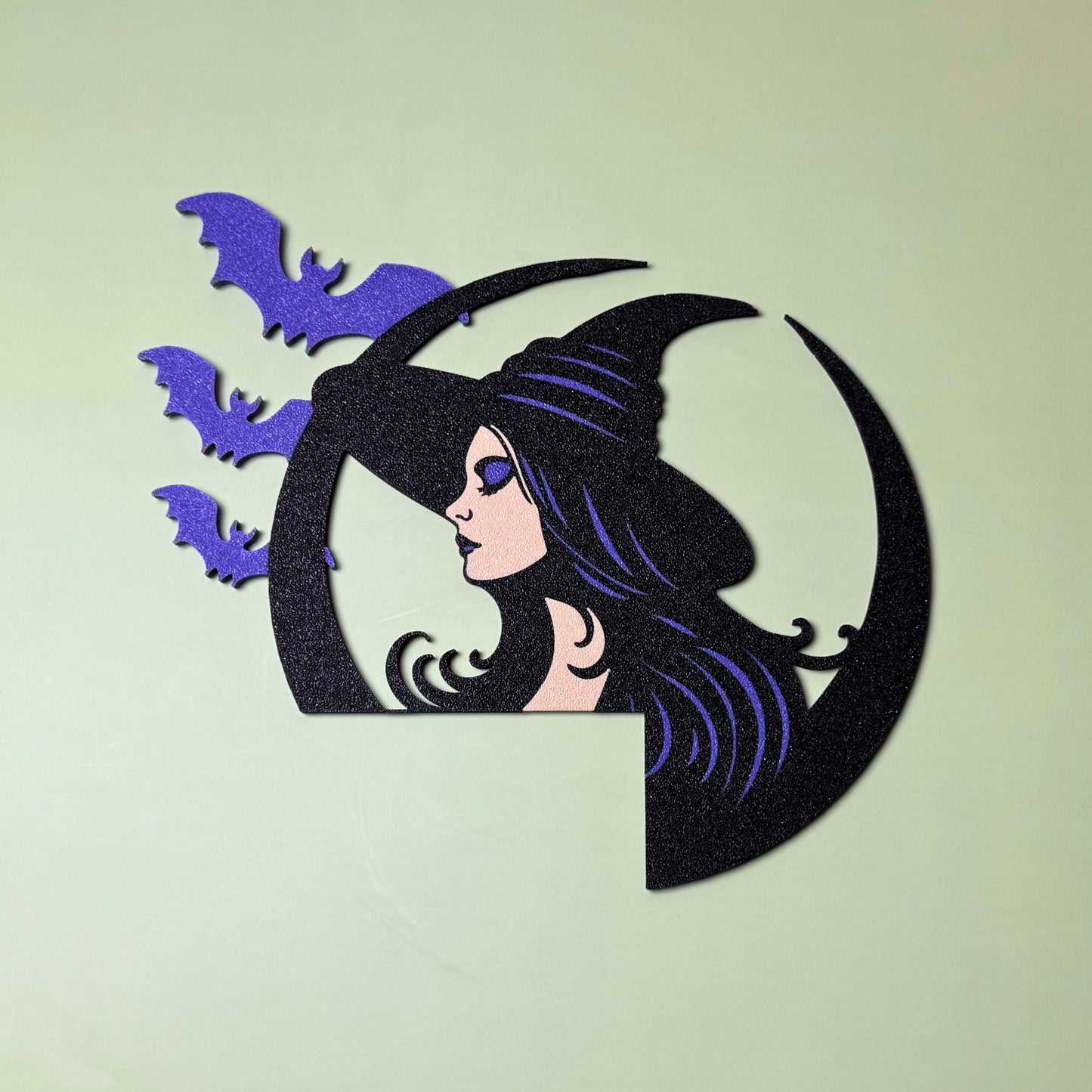 Witch Bat Door Corner Sign