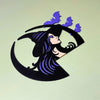Witch Bat Door Corner Sign
